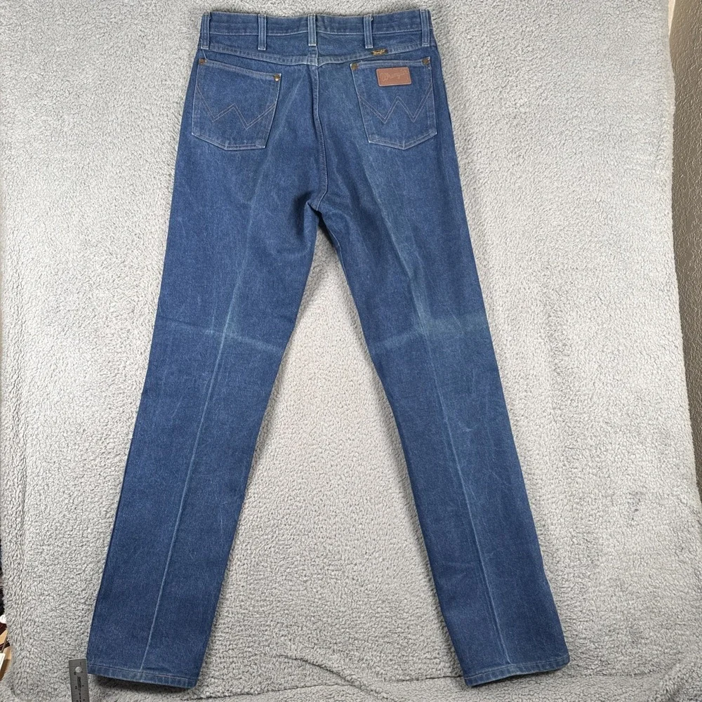 Vintage Wrangler 13MWZ Jeans Mens 35x36 (33x36) Cowboy Cut Straight Denim USA